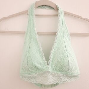 Gilly Hicks Mint Green Lace Bralette S